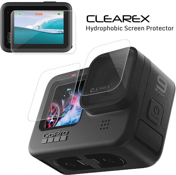 CLEAREX Hydrophobic Screen Protector for GoPro Hero 9 Black