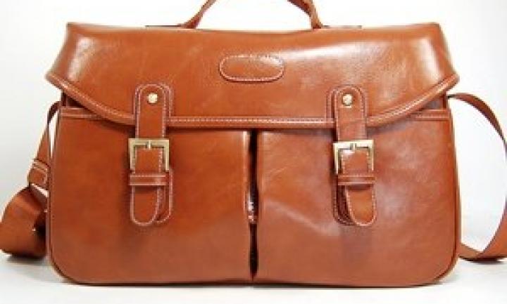 Cosmos Vintage Brown Shoulder Pu Leather Camera Bag