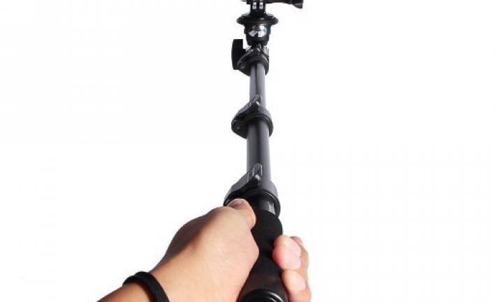 Telescopic Handheld Professional Monopod Camera Extender Pole with Tripod Mount