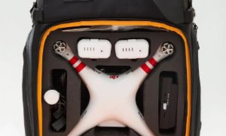 DJI PHANTOM 3 with GoPro Case & Sunglass Case - BROWSER Drone Backpack 