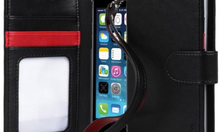 TORU Premium PU Leather Flip Cover with Wrist Strap and ID Holder for iPhone 5/5S TORU Premium PU Leather Flip Cover with Wrist Strap and ID Holder for iPhone 5/5S