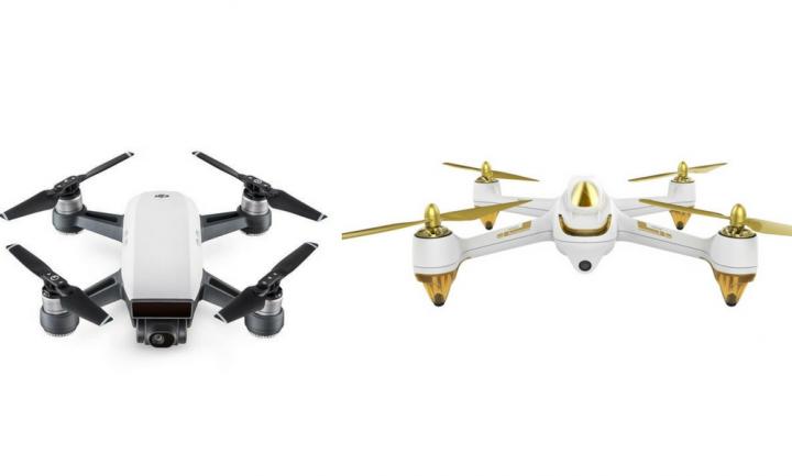 DJI Spark Drone Vs. Hubsan H501S X4 FPV Quadcopter DJI Spark Drone Vs. Hubsan H501S X4 FPV Quadcopter