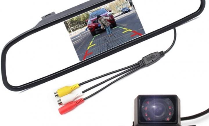 E-best Waterproof Backup Camera & Rearview Parking Monitor Assembly