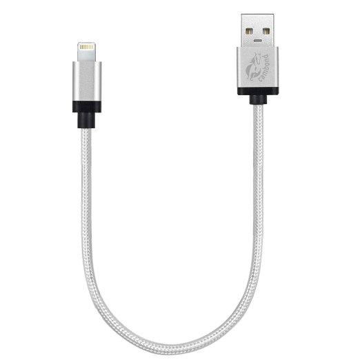 Cambond Apple MFi Certified 1ft Lightning Cord Nylon Braided for iPhone 7 and 7 Plus, iPhone 6 and 6 Plus, iPhone 5 and iPod. Cambond Apple MFi Certified 1ft Lightning Cord Nylon Braided for iPhone 7 and 7 Plus, iPhone 6 and 6 Plus, iPhone 5 and iPod.