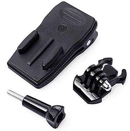 SHOOT 360-Degree Rotating Clip Clamp Accessories for GoPro Hero 5