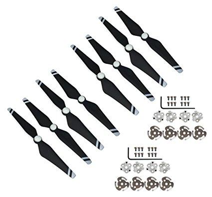 BTG 8PCS Quick Release Carbon Fiber Reinforced Propellers for DJI Phantom 4