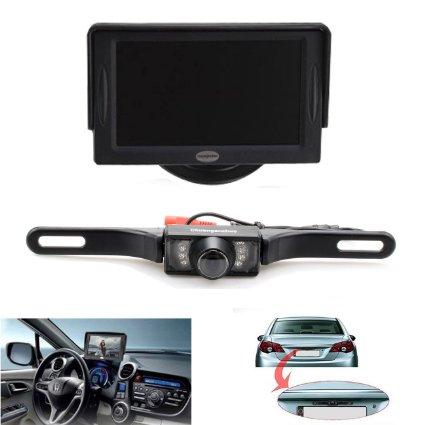 Universal Waterproof Rear-view License Plate Car Rear Backup Camera
