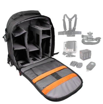 DURAGADGET Rugged Water-Resistant Nylon Rucksack / Backpack with Customizable Interior & Large Storage Space DURAGADGET Rugged Water-Resistant Nylon Rucksack / Backpack with Customizable Interior & Large Storage Space