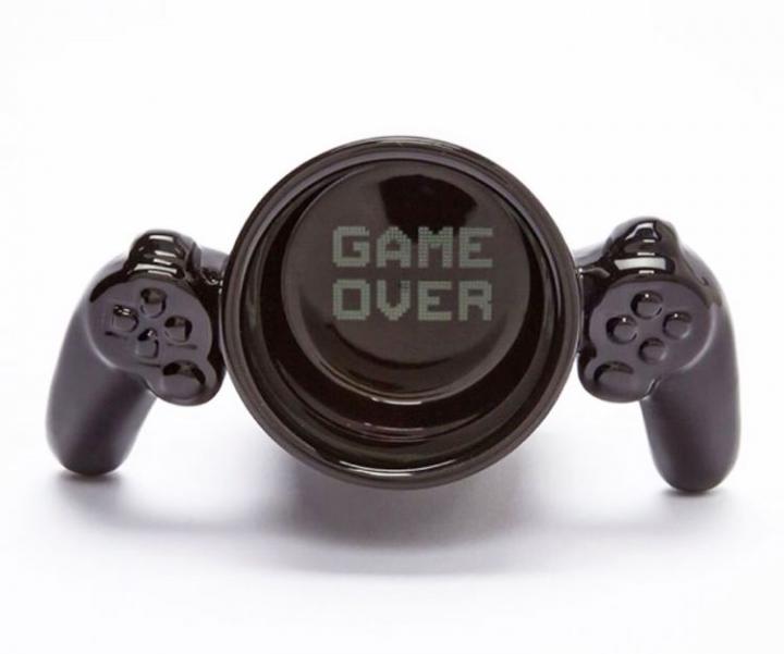 Game Over Mug: A Game Controller Shaped Coffee Mug 