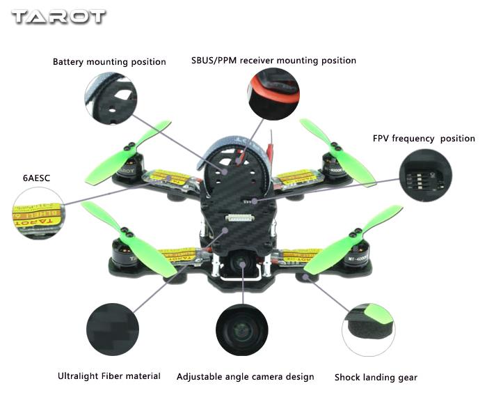 TAROT 130 TL130H1 Mini Real time Racing Drone